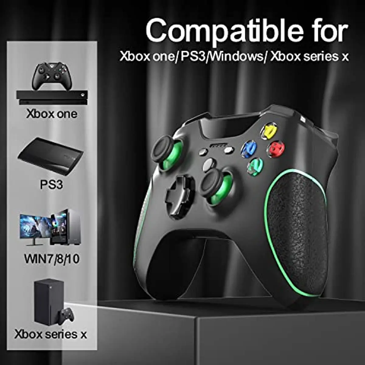 Xbox Ʈѷ  Ʈѷ, Xbox One/One S/One X/Xbox ø X/Elite/PS3/PC Windows 7/8/10 ȣȯ , 2.4G