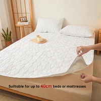 Waterproof Mattress Protector - Breathable Noiseless Mattress Cover Pad with 4 Elastic Corner Straps Fits up to 40 cm deep 3