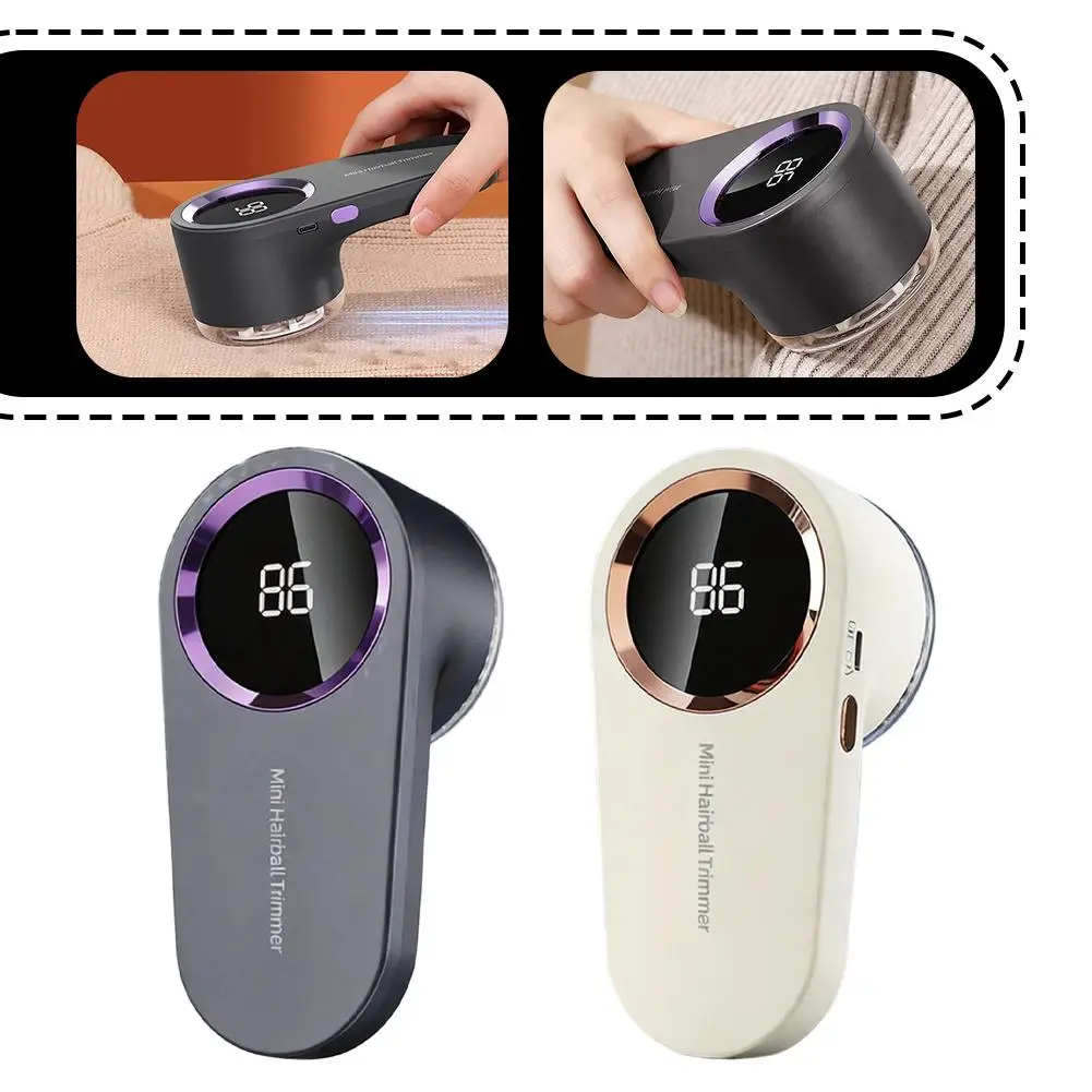 LED 디지털 전기 보풀 제거기 (의류용), USB 충전식 휴대용 섬유 면도기,..