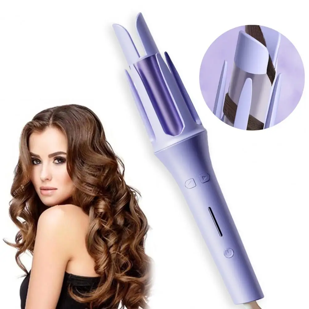 Automatic Hair Curling Iron Professional Hair Curling Iron with Adjustable Temperatures Long Barrel Ceramic Plate for Women