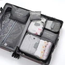 6 - Piece Travel Storage and Packing Organizer Set (GRAY)
