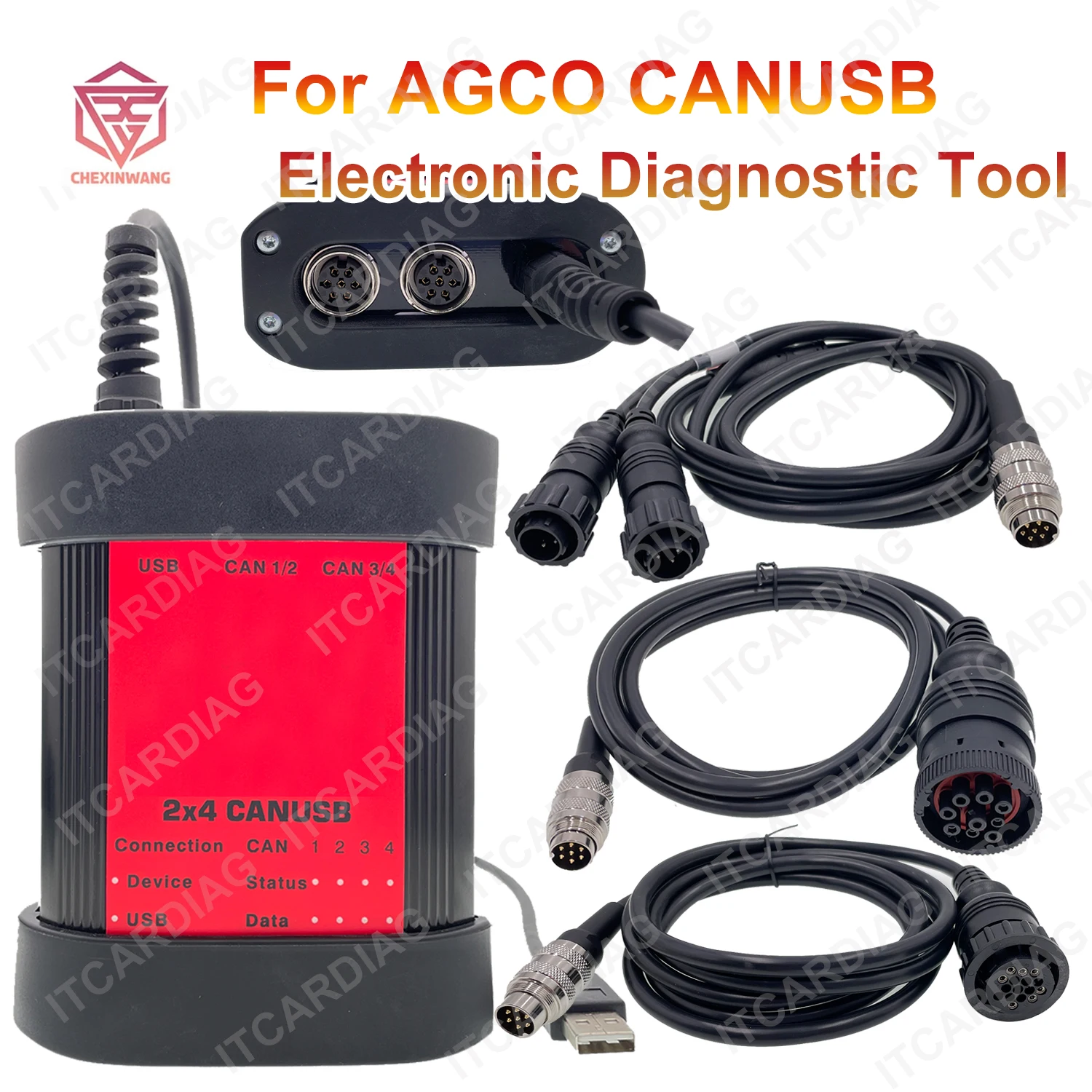 

Для AGCO 2x4 CAN USB CANUSB электронное средство диагностики трактор для AGCO, инструменты для сельскохозяйственного сканера для FENDT Massey