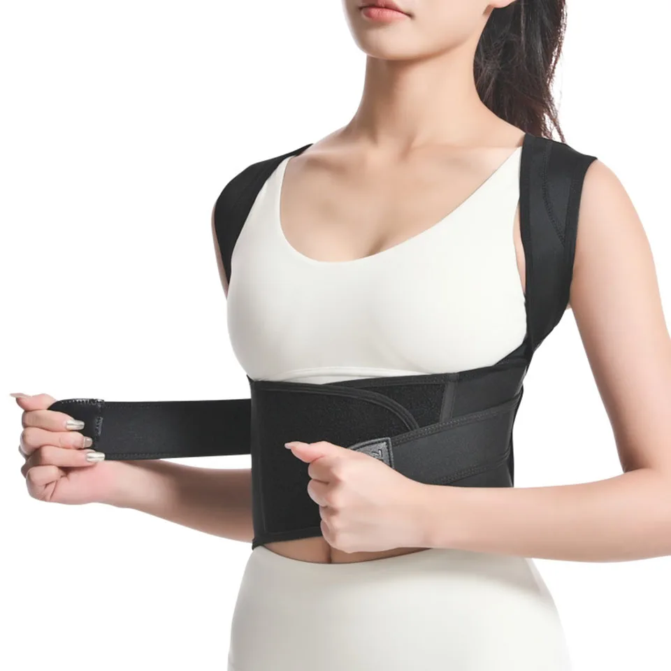 AOLIKES Back Shoulder Posture Corrector Belt Clavicle Spine Support Reshape Your Body Home Office Sport Upper Back Neck Brace