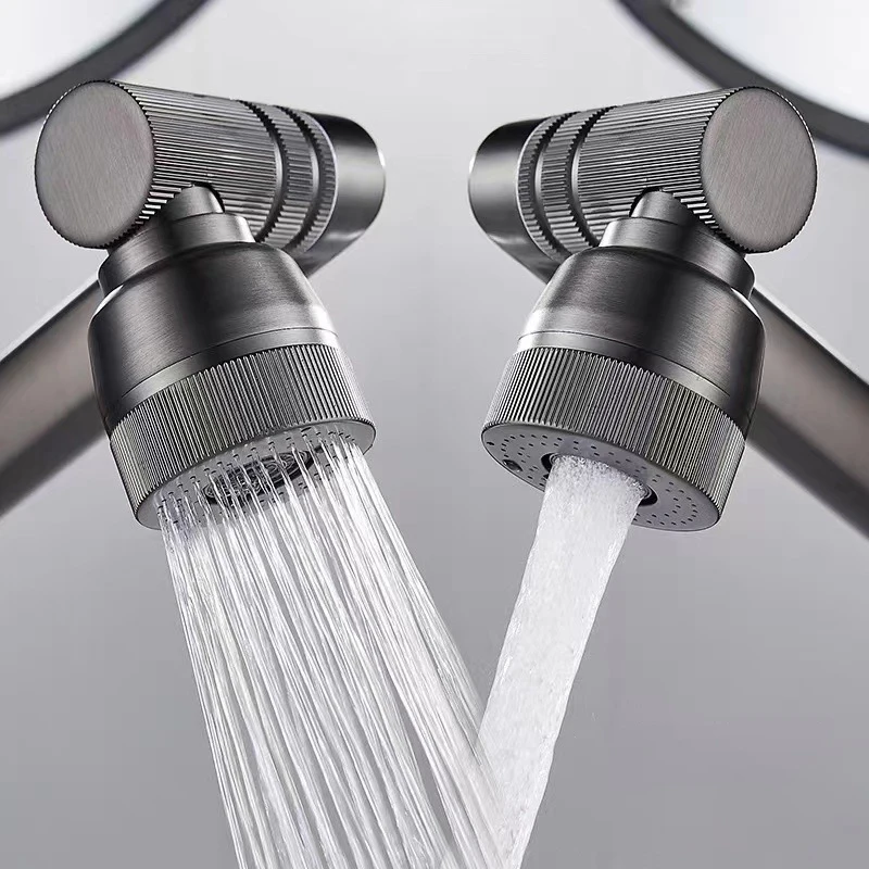 Description Picture 4 of itemBasin Faucet Mechanical Arm Design Sink Tap 1080° Rotation Deck Mount Single Handle Cold Hot Water Mixer Bathroom Crane