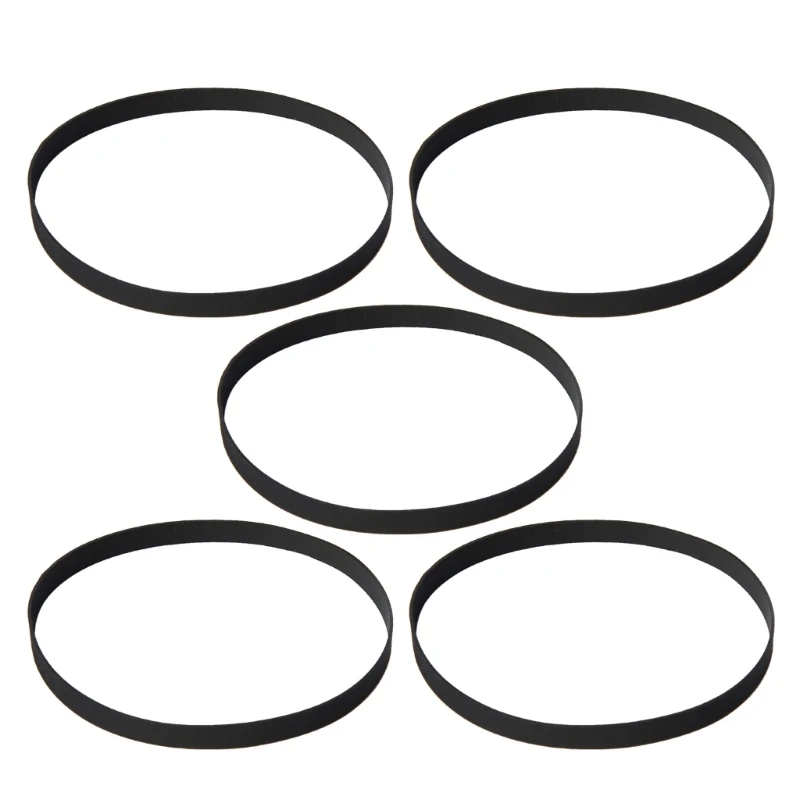 5PCS 5mm Flat Belts Folded Rubber Belt 47-150mm for Recorders Turntable Belts Dropship
