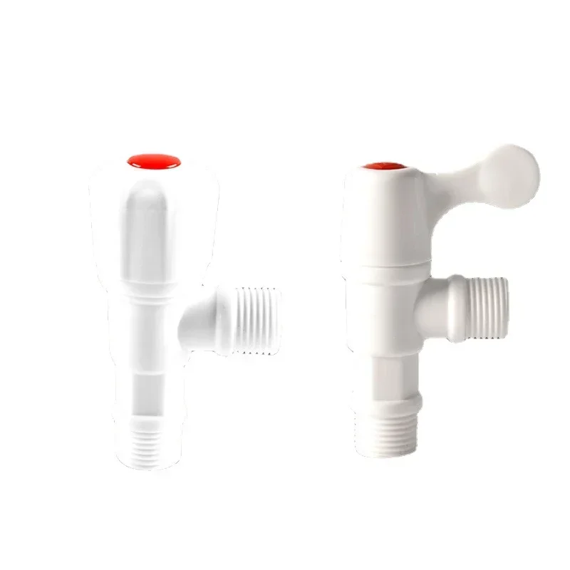 Plastic Angle Valve Faucet Water Stop Valve Toilet Filling Control Tap Switch for Bathroom Kitchen Replacement Accessories 1pcs