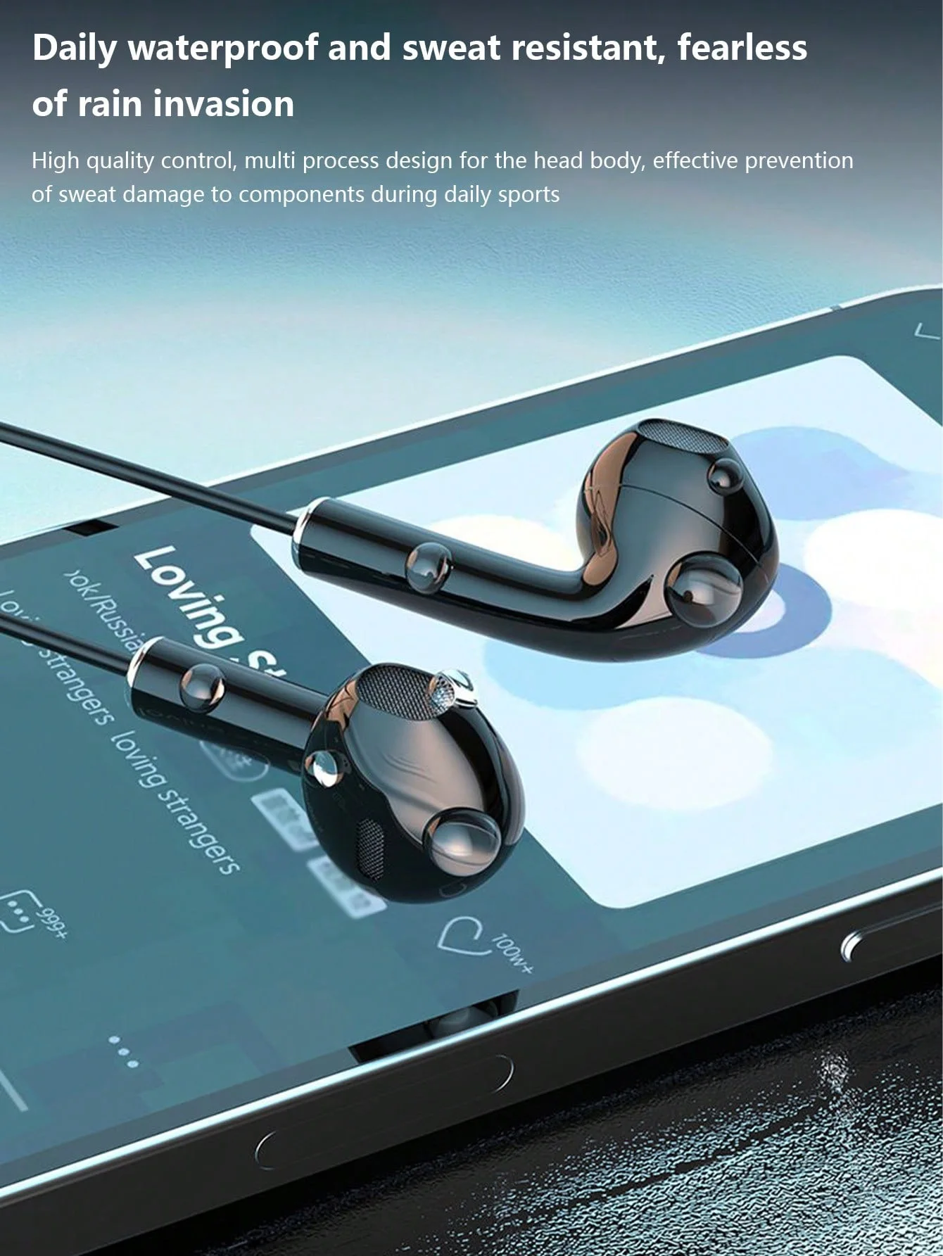 Smart digital display Bluetooth headset, rechargeable, long life, gaming/running neck wireless headset 5