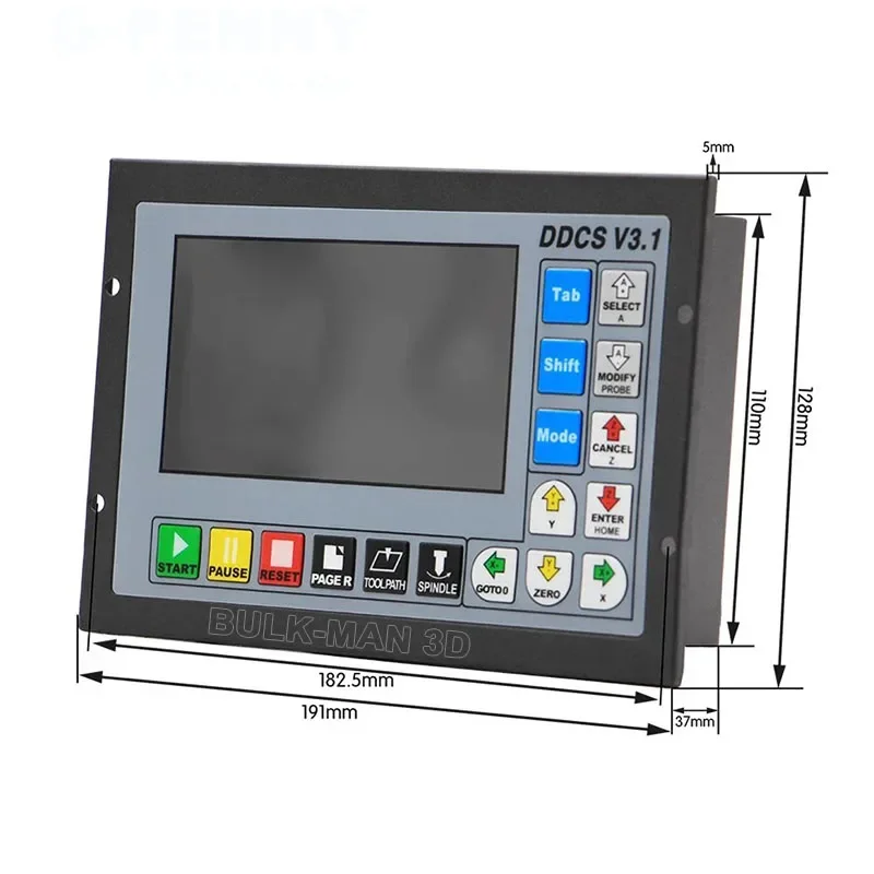 독립형 오프라인 CNC 모션 컨트롤러, CNC 머신 키트용 MPG 핸드휠과 USB 인터페이스 연결, DDCS V3.1, 3 축 4 축