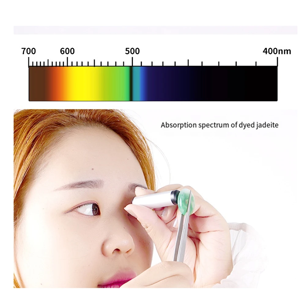 Small Diffraction Spectroscope Gemstone Gemological 55mm Length Jeweler Jewel Tester Tool Handheld Gem Spectroscope F