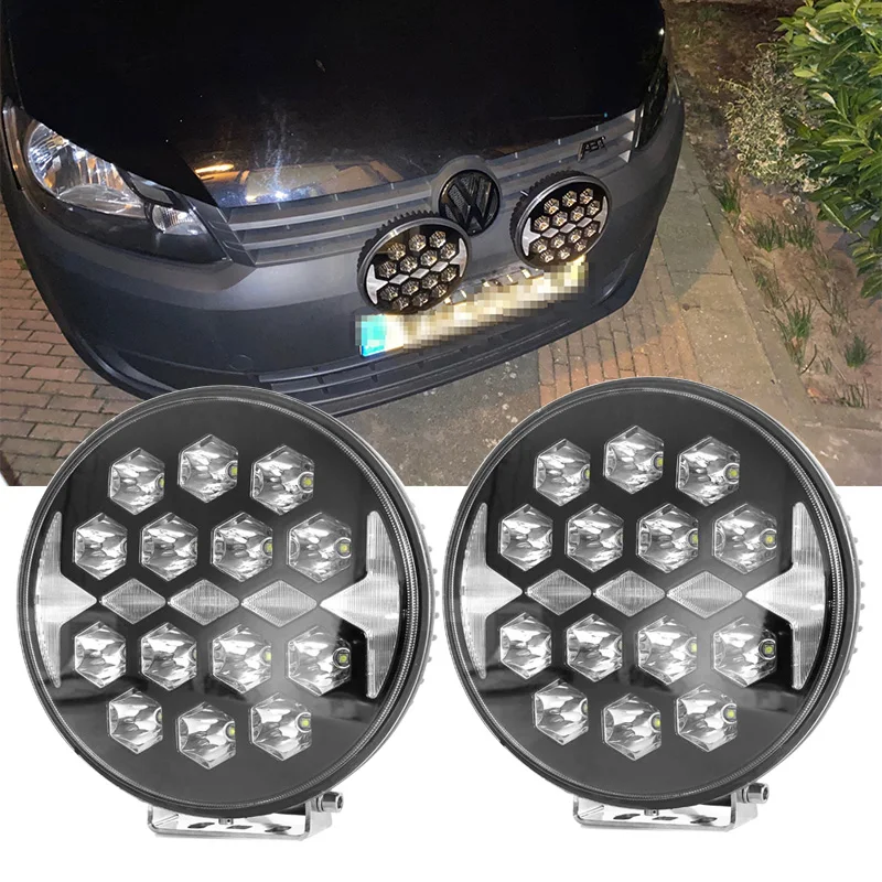 

9 Inch LED Work Light Round Spot Offroad Driving Lamp DRL For Jeep RV ATV UAZ SUV Truck Tractor 4WD 4x4 Waterproof Shock-proof