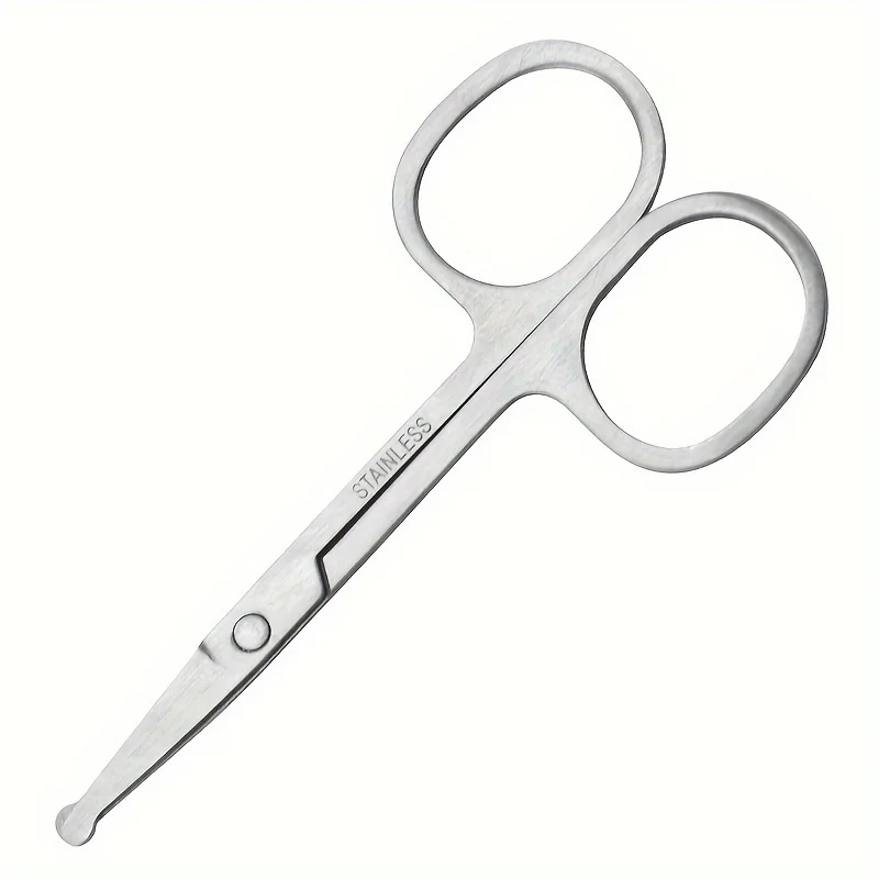 Precision Stainless Steel Scissors For Beard & Facial Hair - Safe Rounded Tip, Ideal For Men & Women 3