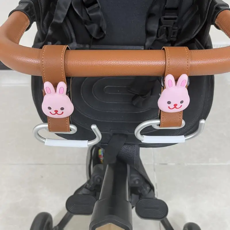 실용적인 유모차 후크, 오버사이즈 하중 지지 파편 접착 후크, 작은 곰, 머리 교체용 높은 외관 후크
