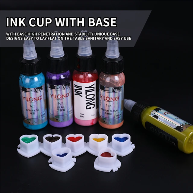 50/100/200pcs Plastic Disposable Microblading Tattoo Ink Cups