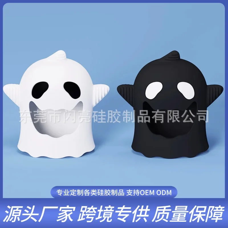 

Силиконовые перчатки в стиле Хэллоуина, клей для зубов для младенцев и детей младшего возраста, полностью силиконовый клей для защиты рук от еды