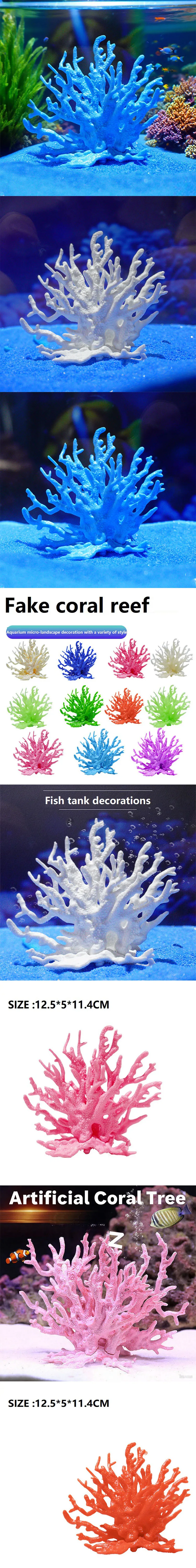 Koraal aquarium decoratie van hars voor visbak en aquascape_voghion.com