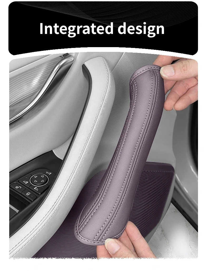 For Byd Song Plus Dmi Ev Seal U 2020-2025 Car Door Handle Protective Cover Leather Waterproof Case Anti-slip Wear resistant