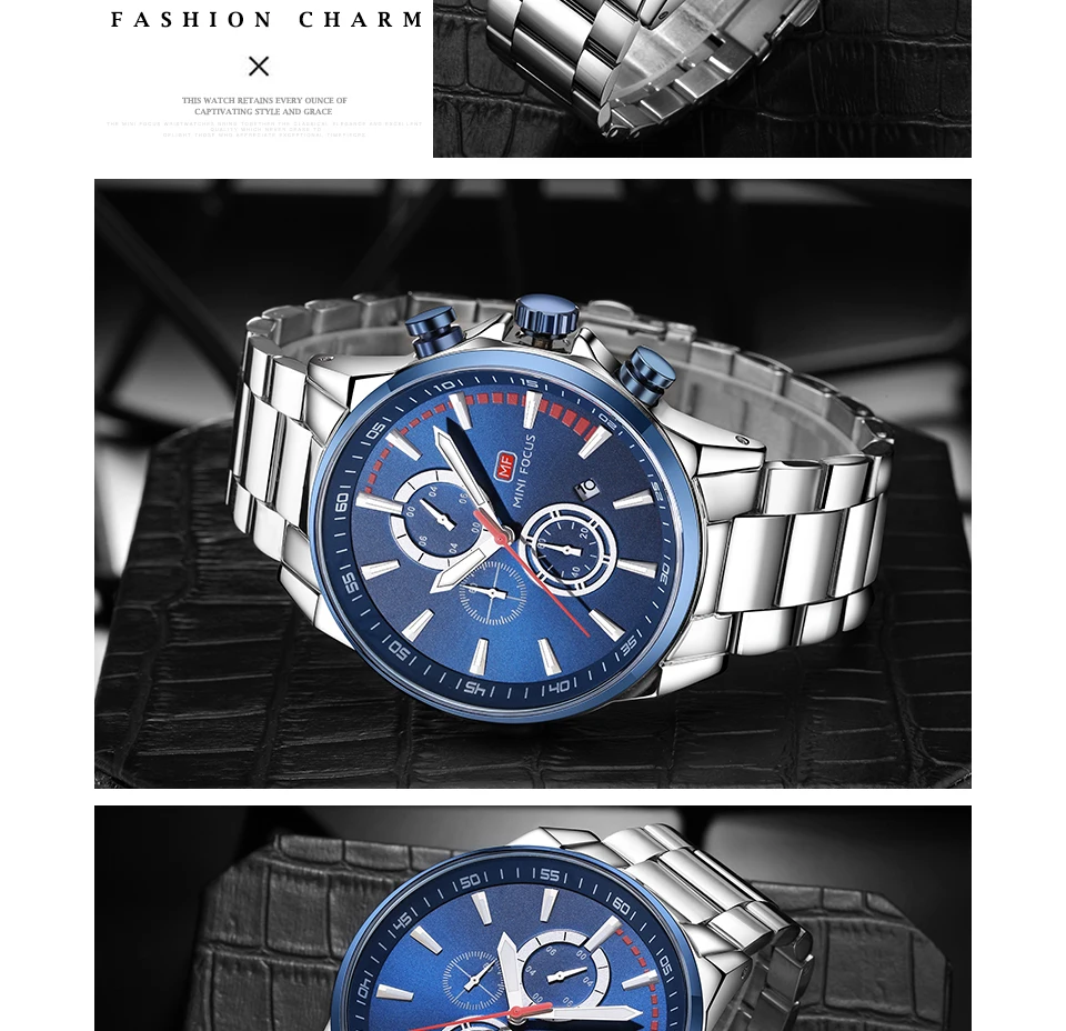 Montre à quartz MINI FOCUS pour homme étanche_voghion.com