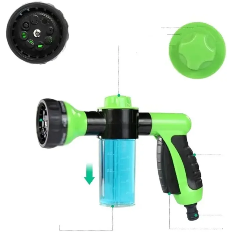 High-Pressure Car Wash Sprayer with Foam for Garden and Home Use