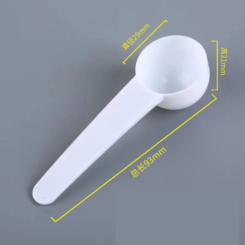 20 PCS Measuring Spoon White Drug Pesticide Safety Precise Selection 1 Spoon Is 1 g Powder kitchen measuring spoons measuring spoon set