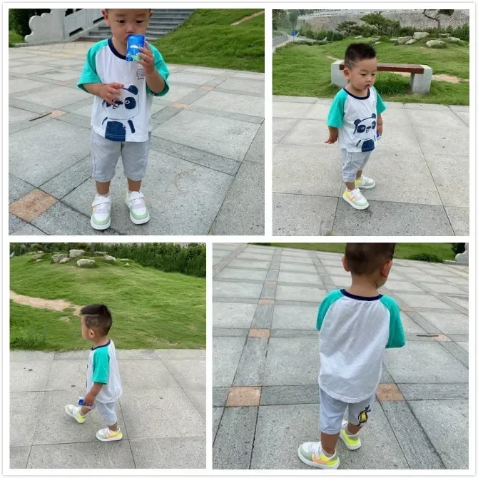 Description Picture 3 of itemChildren Casual Sports Running Shoes Boy Girl Outdoor Sneaker non-slip wear resistant Infant Toddler Board Shoes Kids Footwear