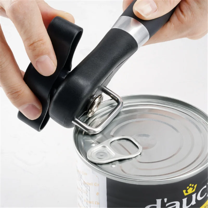 

Professional Effortless Openers With Turn Knob Household Kitchen Useful Tools Safety Easy Stainless Steel Manual Can Opener