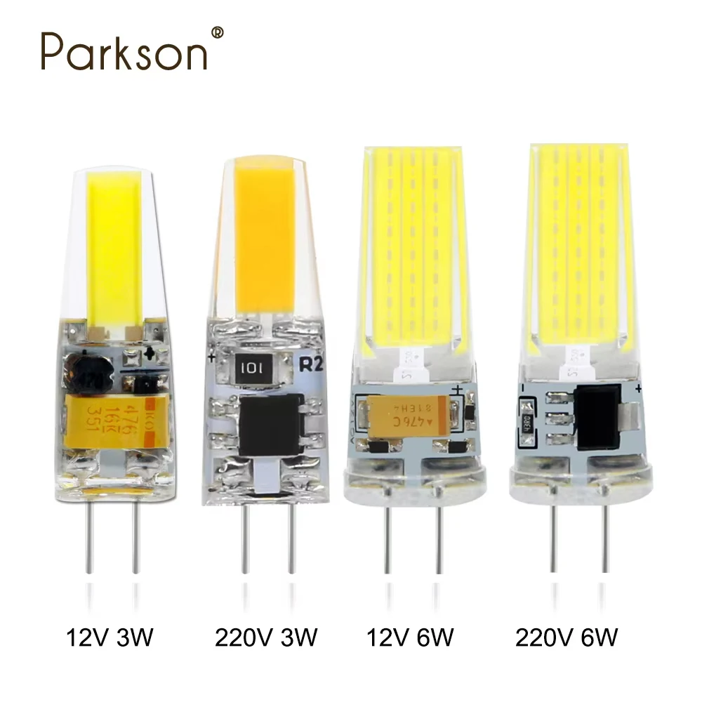 LED Bulb Dimmable G4 G9 E14 COB Replace Halogen Lamps AC DC 12V 220V Candle Light For Crystal Chandelier Spotlight Lighting