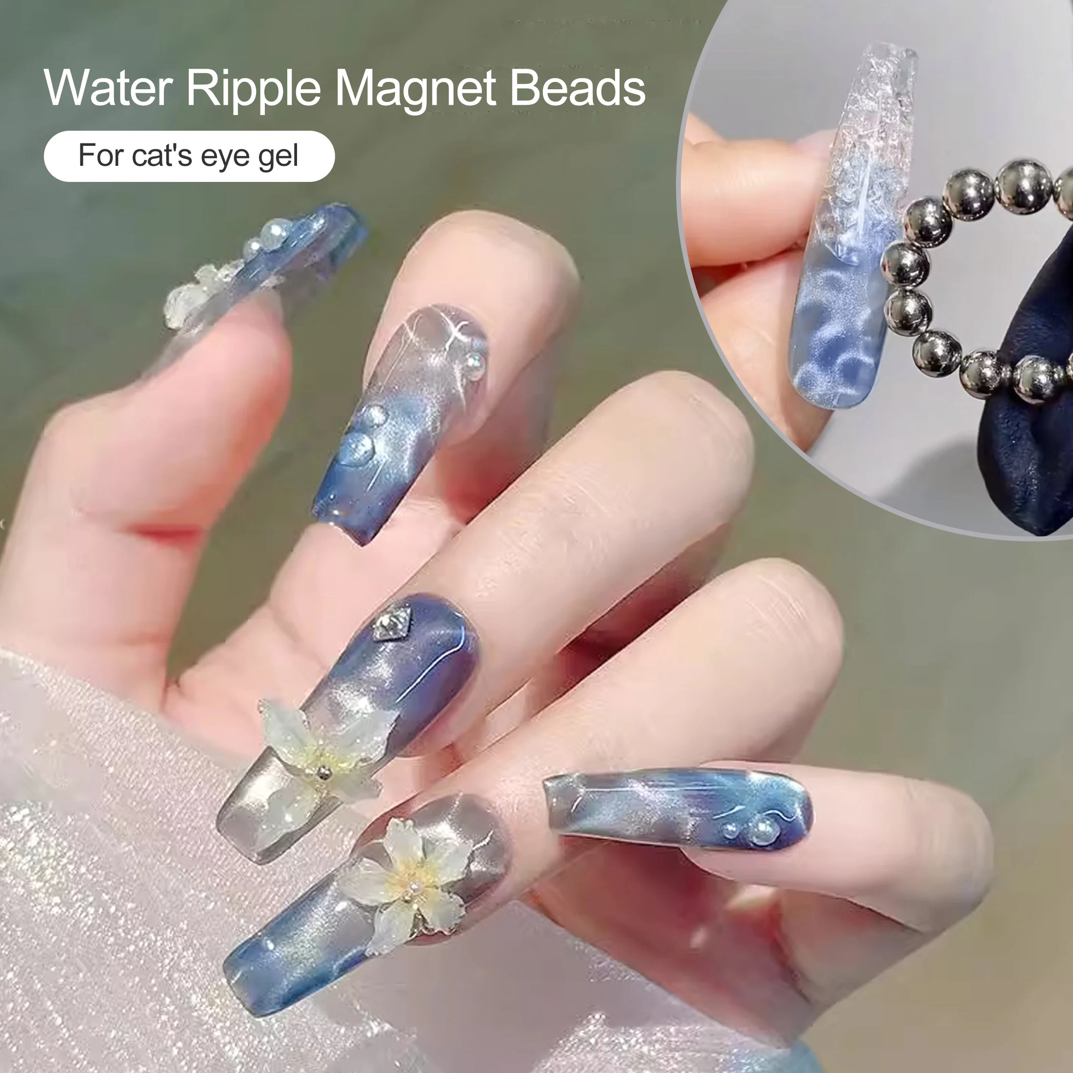 20PC Cat Eye Nail Oil Glue Magnet Nail Tool Cat Eye Magnetic Strip Powerful Magnetic Pattern Multifunctional