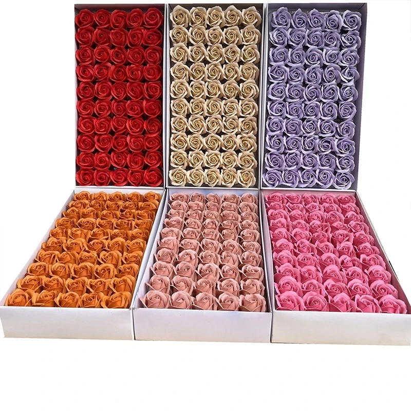 Artificial Soap Rose Flower Wedding Decoration Diy Holding Flowers Heads 25Pcs/box artificial flower artificial flowers wedding decoration