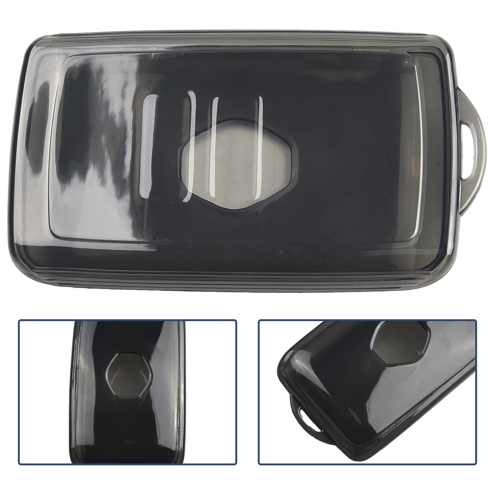 Per Renault Koleos Kadjar Captur Kiger Nero Trasparente Car Key Fob Case Cover Car Key Cover Case