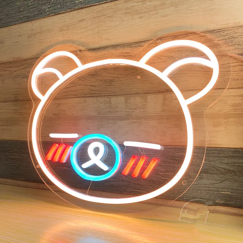 

Cute Bear Neon Sign Custom Business Toy Store Signage Animal Led Sign For Bedroom Home Room Party Decor Neon Wall Art Decoration