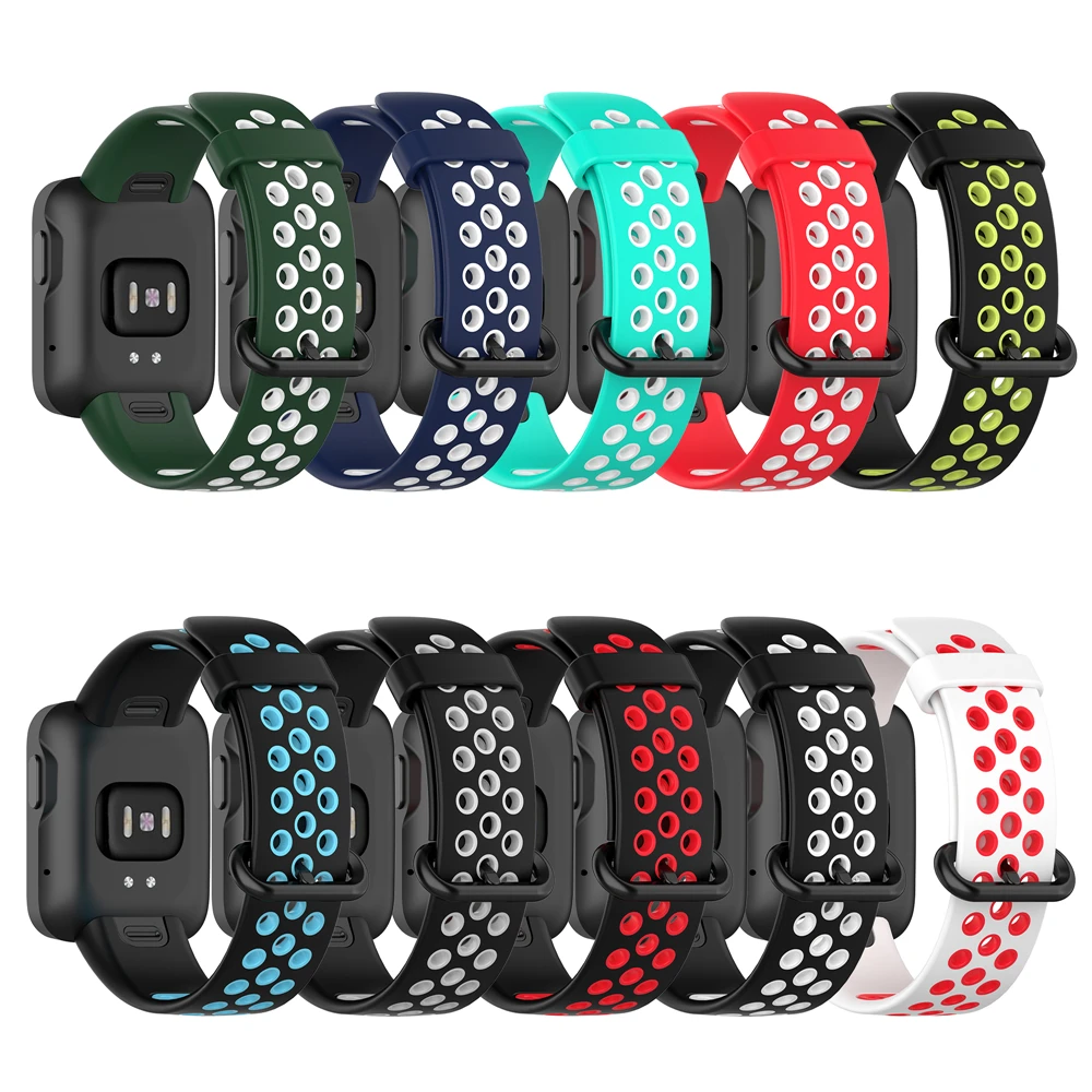 

Soft Breathable Sport Bracelet Replacement Strap Silicone Watchband For XiaoMi Mi Watch Lite Redmi Watch