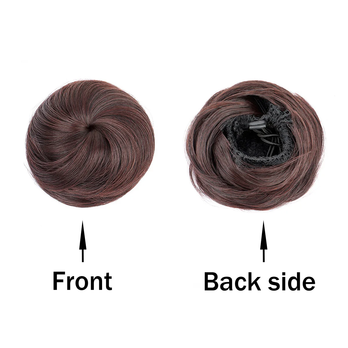 1pcs Synthetic Messy drawstring  Bun Hair Piece Straight Chignon Extension Mini Hair Buns  Donut Wig  Updo Bun Hair