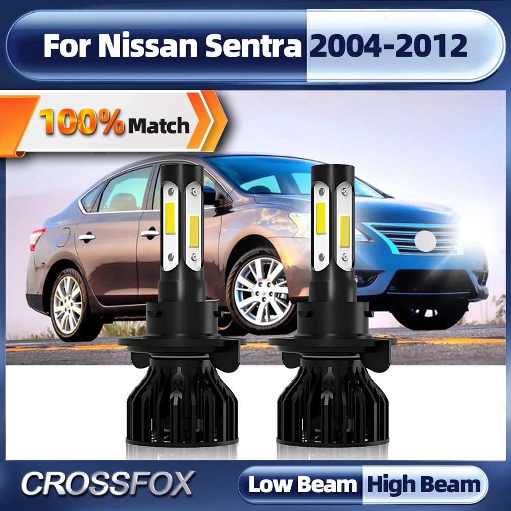 

H13 Canbus LED Car Headlight Bulbs 120W 20000LM Turbo Auto Lamp For Nissan Sentra 2004 2005 2006 2007 2008 2009 2010 2011 2012
