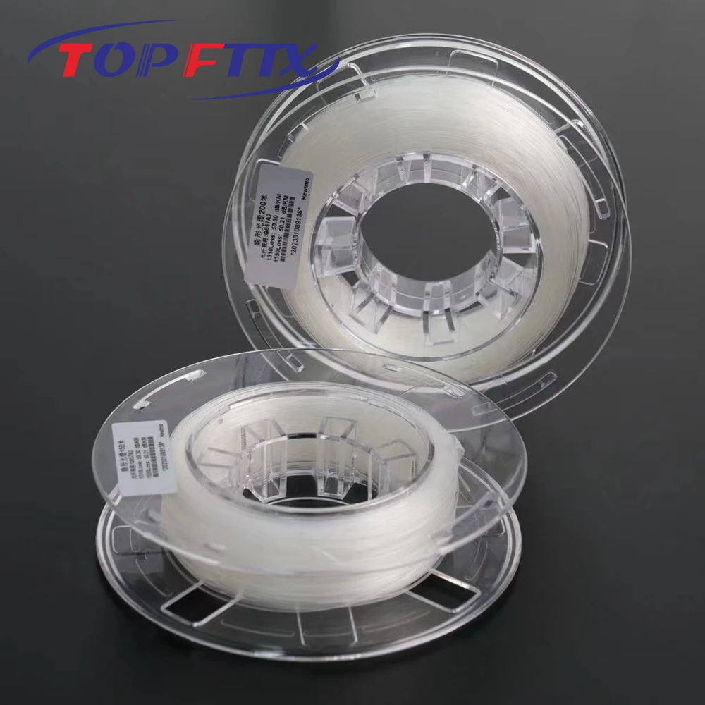SC/UPC Invisible Cable Fiber Optic Patch Cord SM G657A2 Bengding Insensitive 0.9mm Diameter 1000 Mbps 10/20/30/50/80/100 Meter