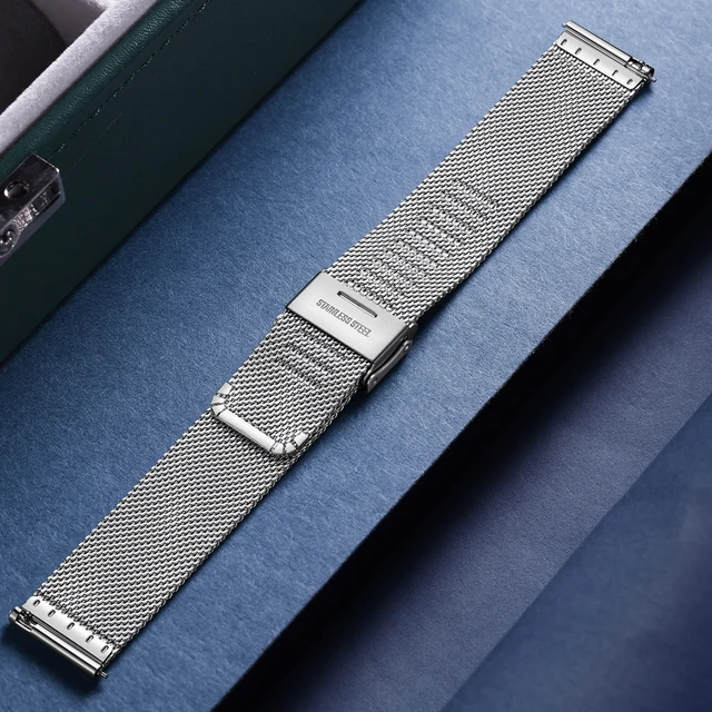 18/20/22MM Cinturino Milanese In Acciaio Inossidabile - Foto 3