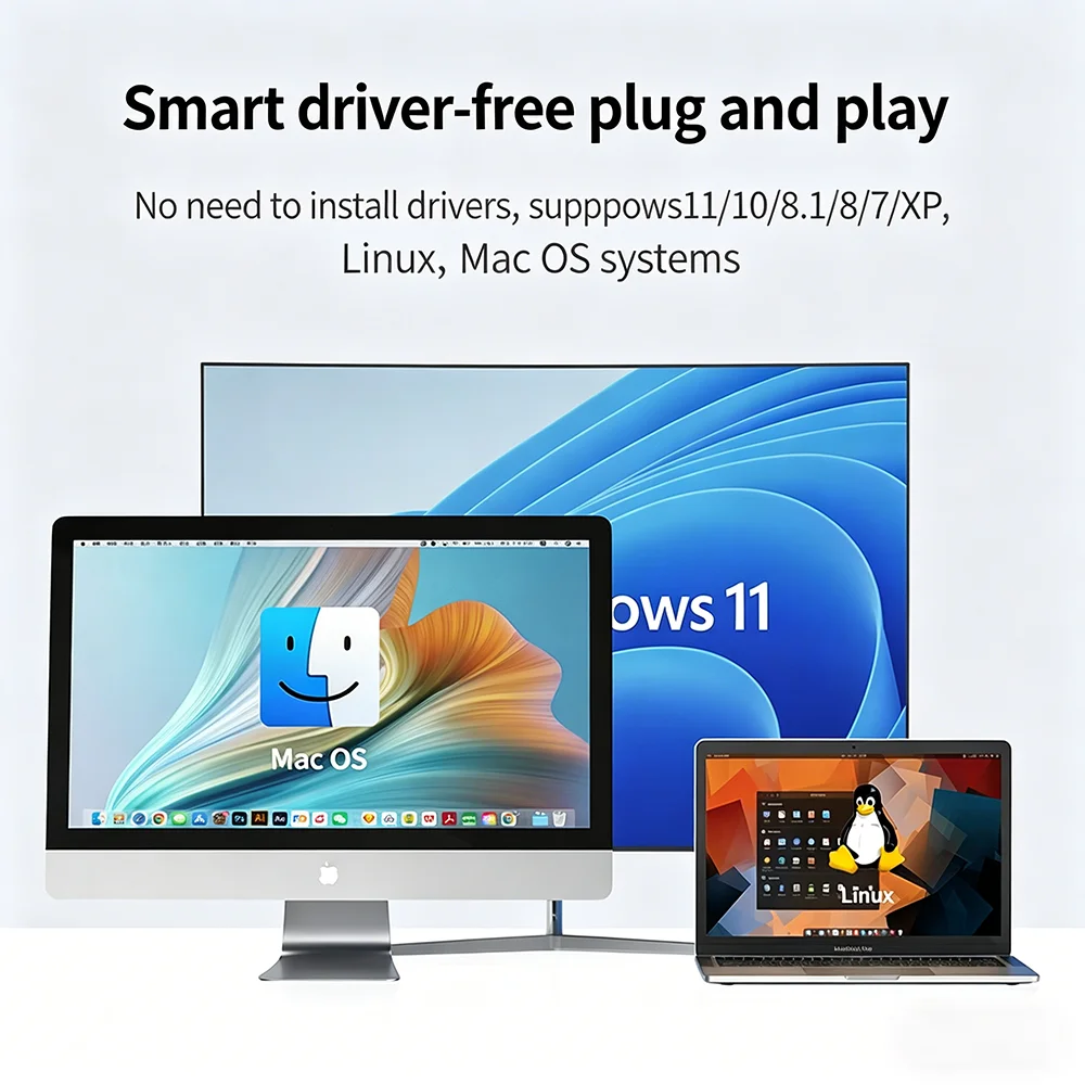 UGREEN 5베이 외장 하드 드라이브 인클로저, RAID 없음, SATA to USB C 5Gbps, 전원 어댑터 지원, 2.5/3.5 HDD SSD 최대 160TB 지원