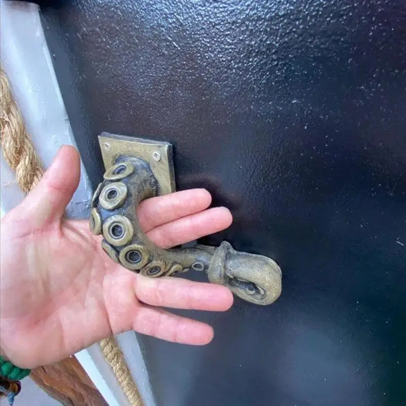 Vintage Octopus Door Knob Animal Style Outdoor Hook Furniture Drawer Bar Pulls Handle Hardware Ancient Cabinet Shake Handshandle