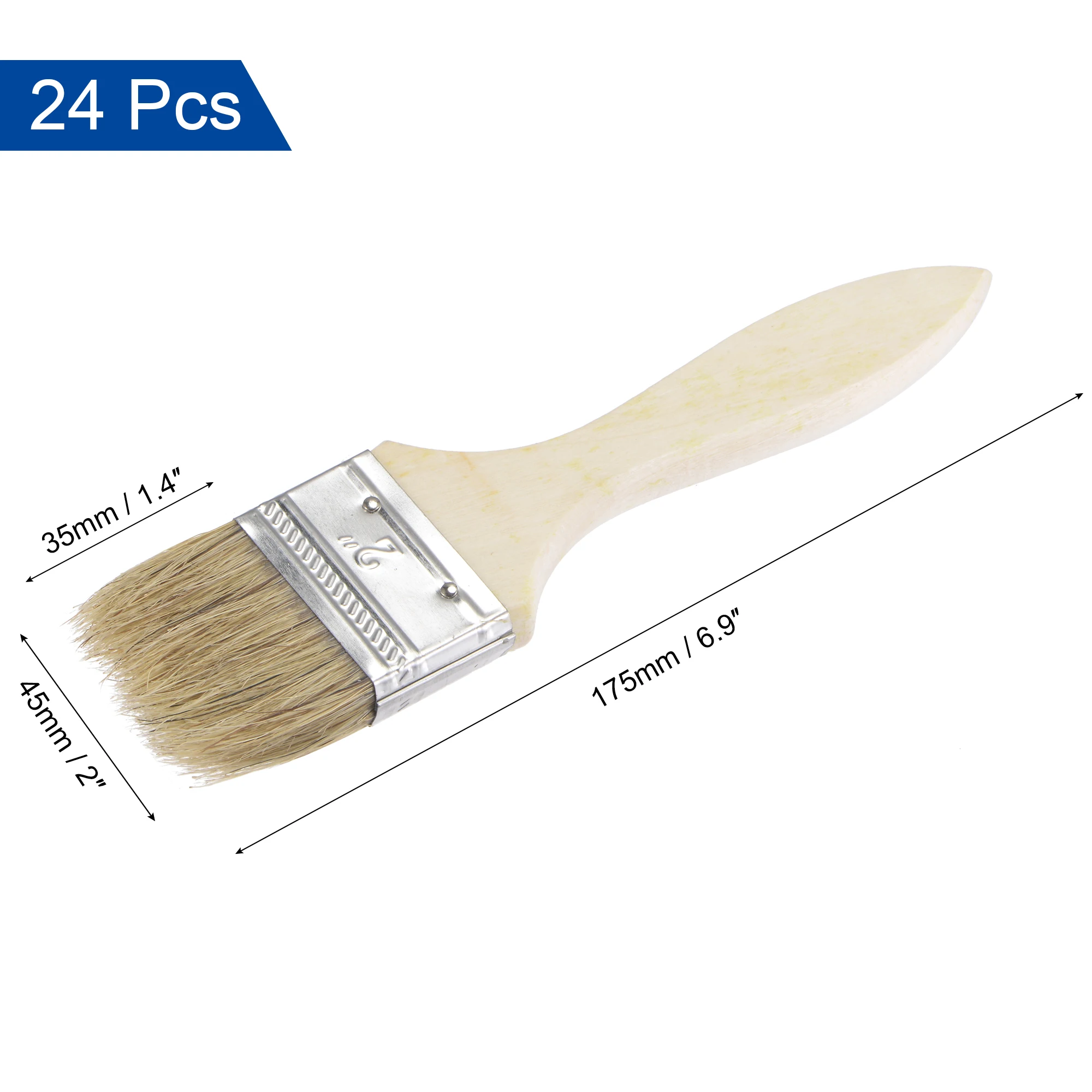 1 inch Natural Bristle Paint Brush Chip Brush, from Brush Man Inc.