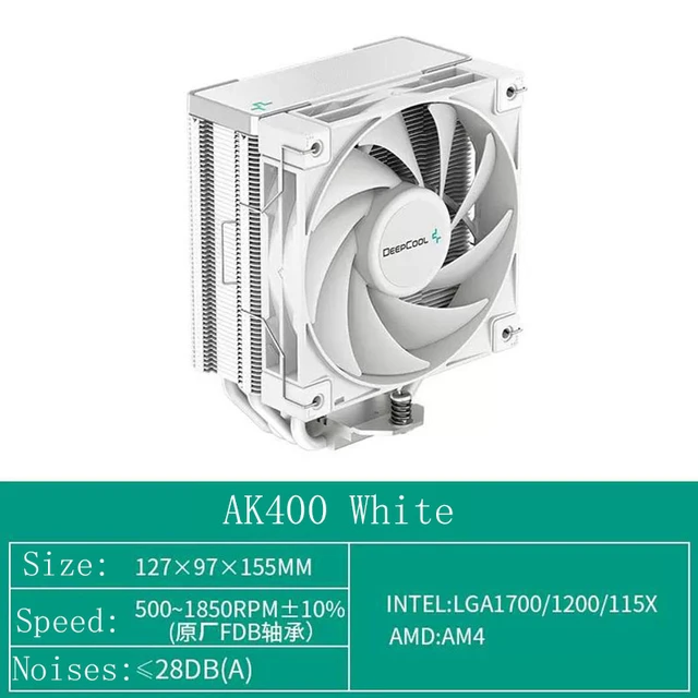 DEEPCOOL AK620 Black/White 6 Heatpipes CPU Cooler Twin Towers Radiator For  Intel 12th Generation LGA1700 2011 115X 1200 AM4