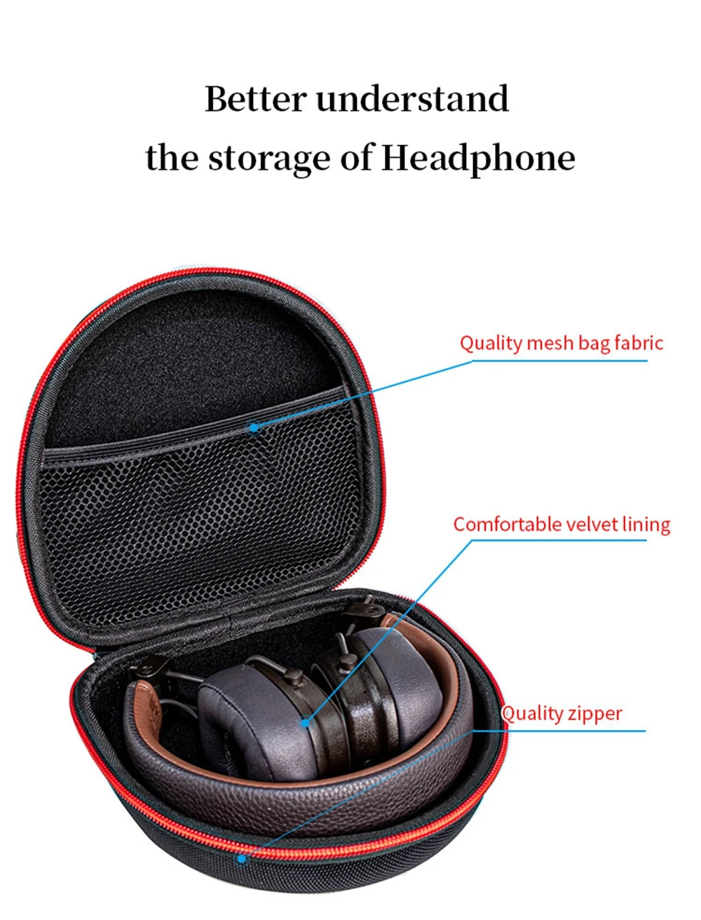 Hard EVA Storage Bag for Marshall Major 1/2/3/4/5 Gen Headphone Box Major I II III IV V Headset Travel Carrying Case