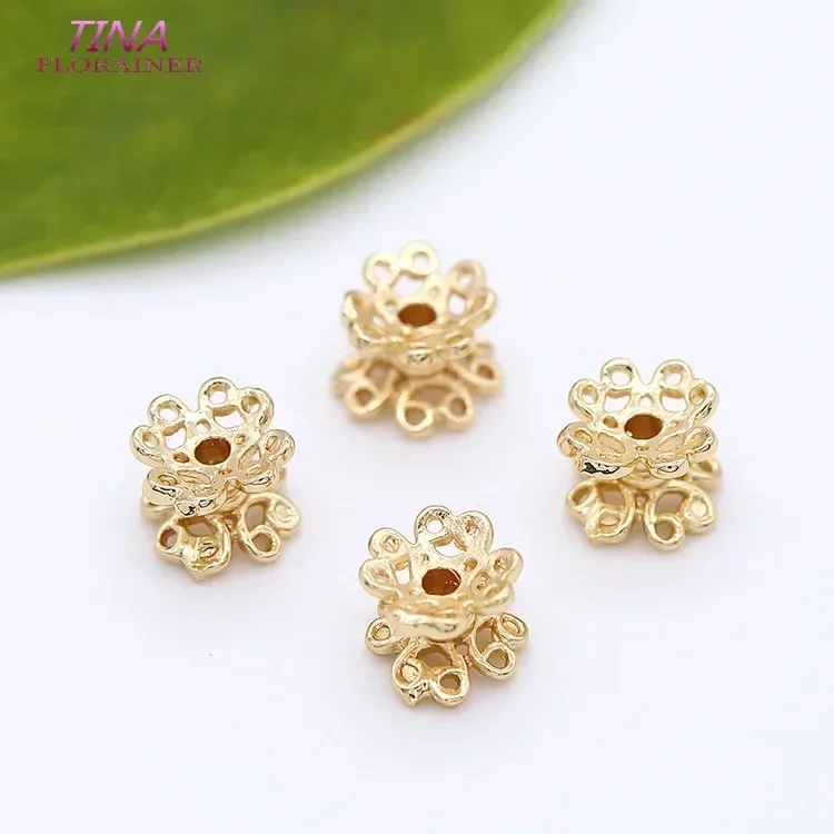 10PCS 5x5MM 14K Gold Farbe Messing Zylinder Spacer Perlen Armband Perlen Schmuck Machen Liefert Diy erkenntnisse