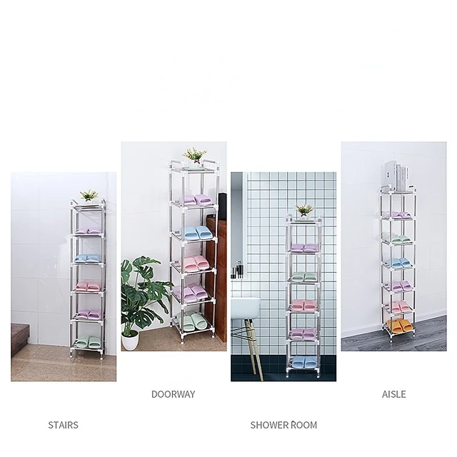2-9 Tiers Simple Shoes Rack Multi-layer Home Office Dormitory Diy Shoe  Cabinet Easy Assemble Cute Narrow Vertical Shoe Shelf - AliExpress