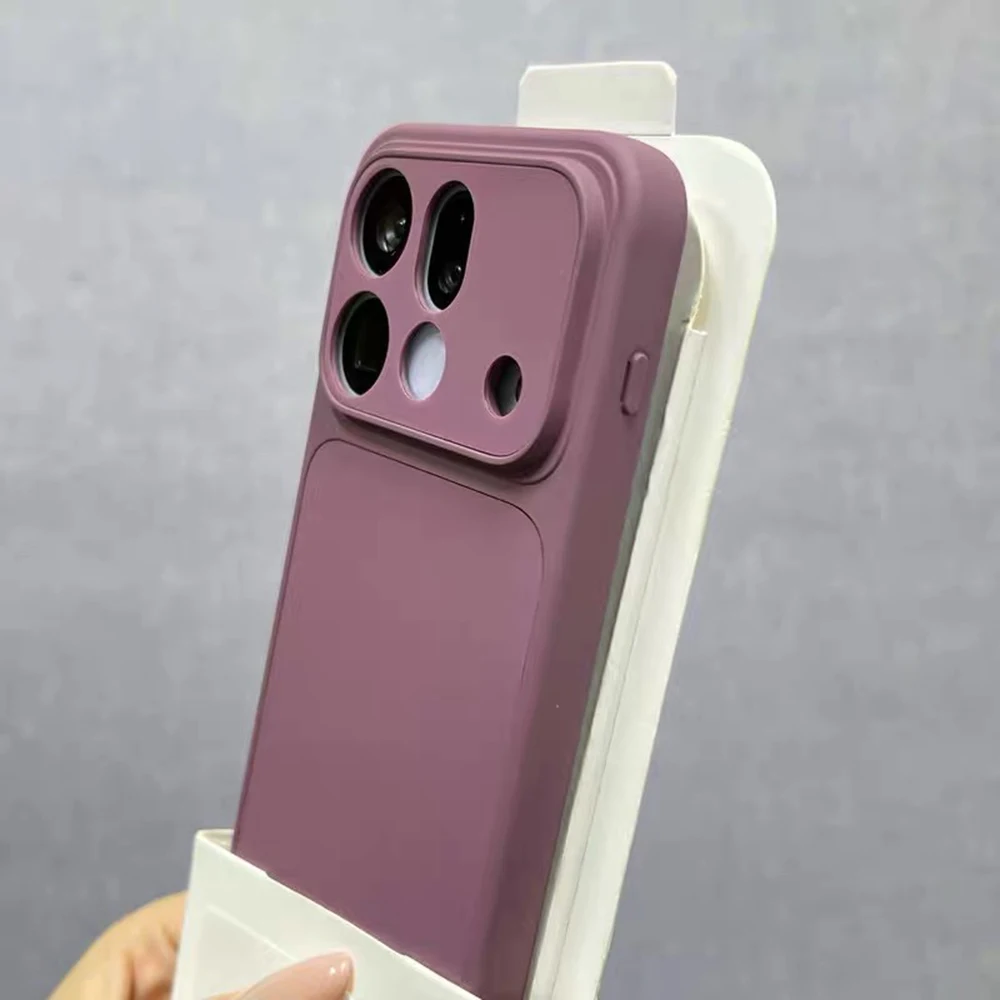 Frosted Solid Color Shockproof Hybrid Bumper Matte Phone Case with Camera Protection