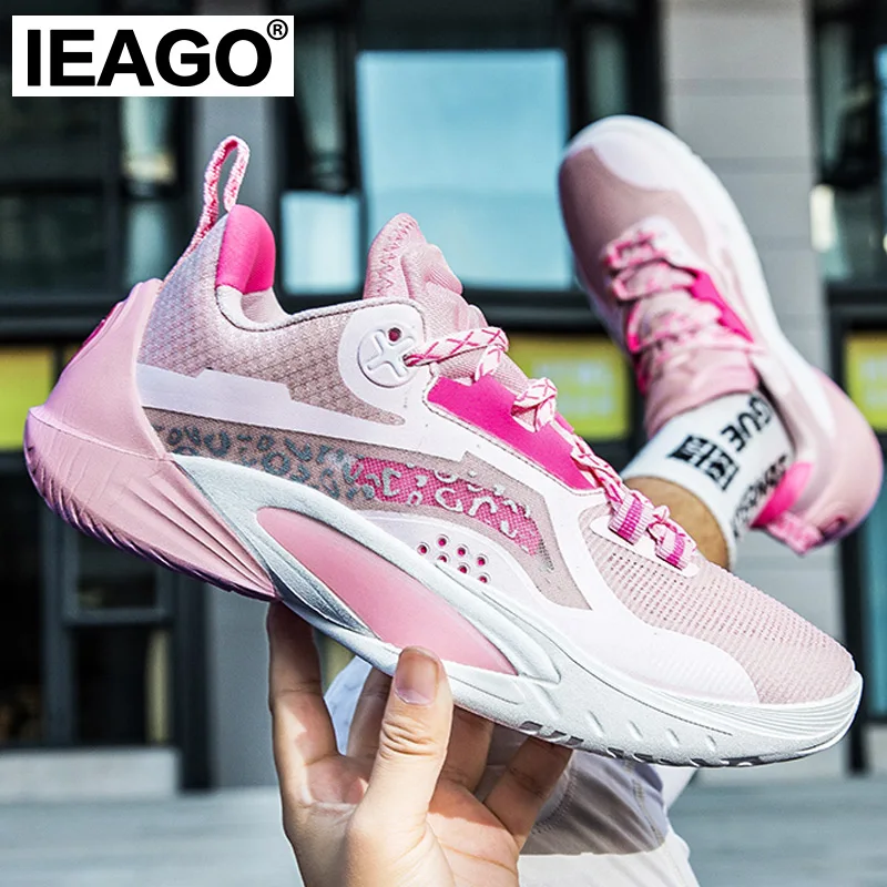 

IEAGO Men Spike Basketball Sport Shoes Women Non-Slip Running Gym Outdoor Training Sneakers