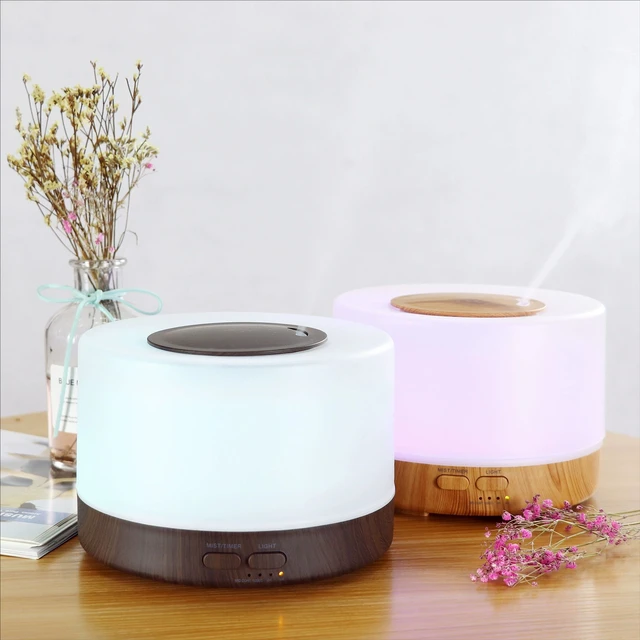 New Air Humidifier Essential Oil Diffuser  500ML 700ML With Lights Remote Control Ultrasound Electric Aromatherapy Diffuser 4