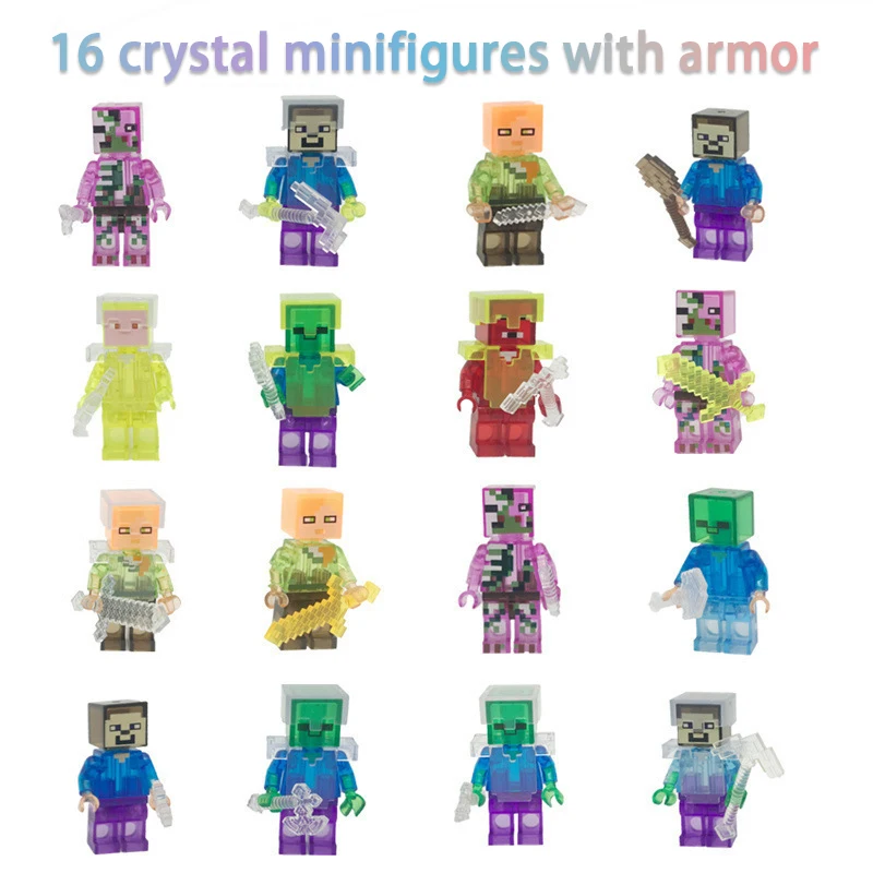Minecraft minifigure advent calendar clearance