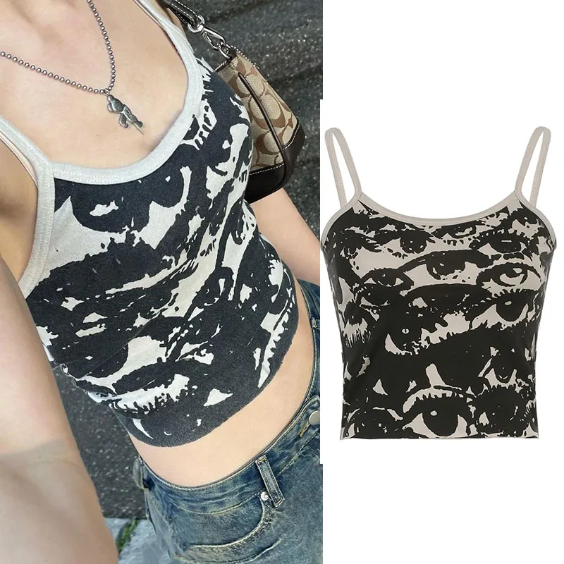 22 Vintage Clothes Y2k Corset Crop Top Women Cyber Baby Tee Emo Gothic Coquette Aesthetic Grunge Fairy Core 90s Ropa Fairycore Tanks Camis Aliexpress