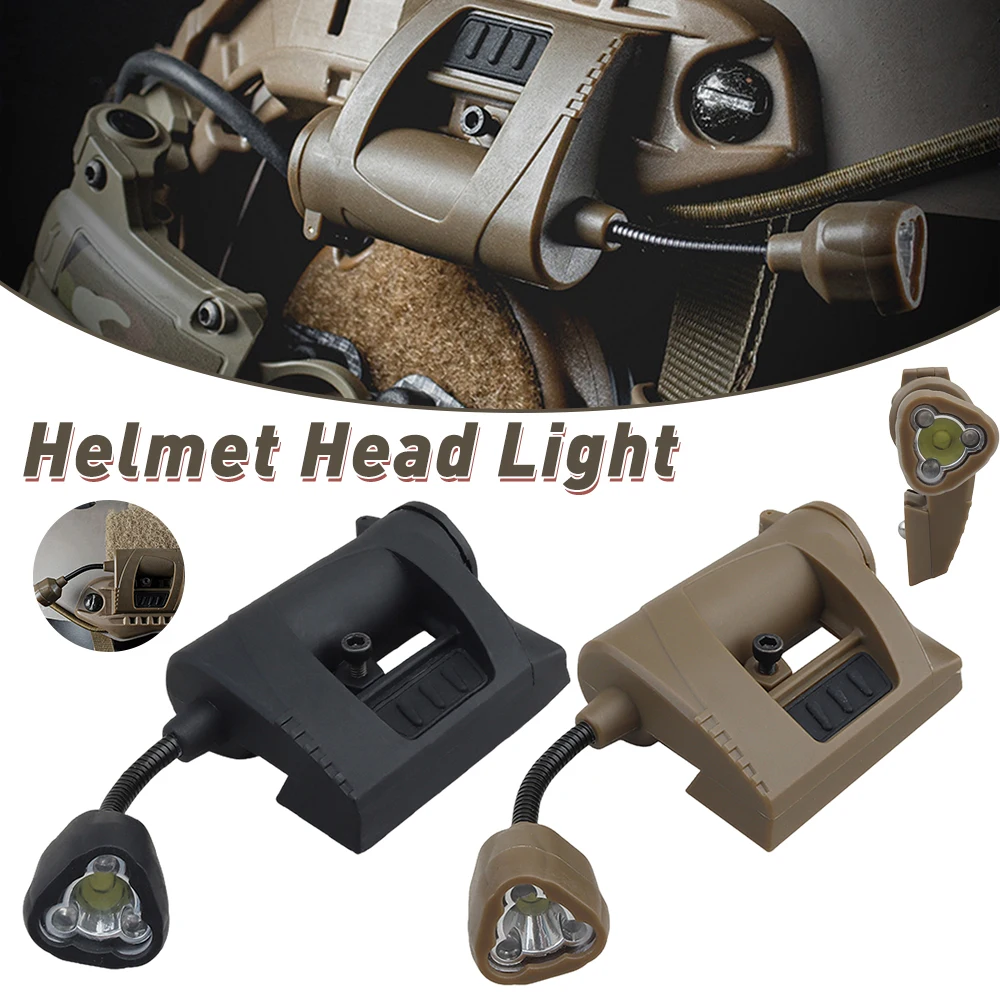 TacticalHelmetLightMilitaryHelmetsFlashlight3ModesHeadLight