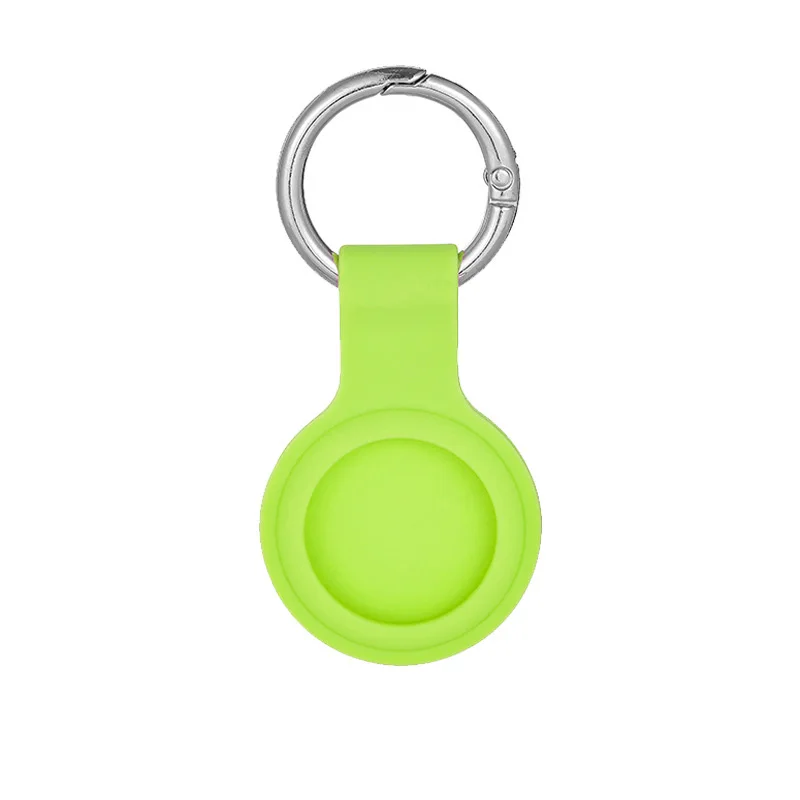 2pcs Silicone Protective Case Keychain Cover for Airtags Anti-Lost Device Accessories Wireless Tracker Protector Anti Tracker wireless panic button Alarms & Sensors