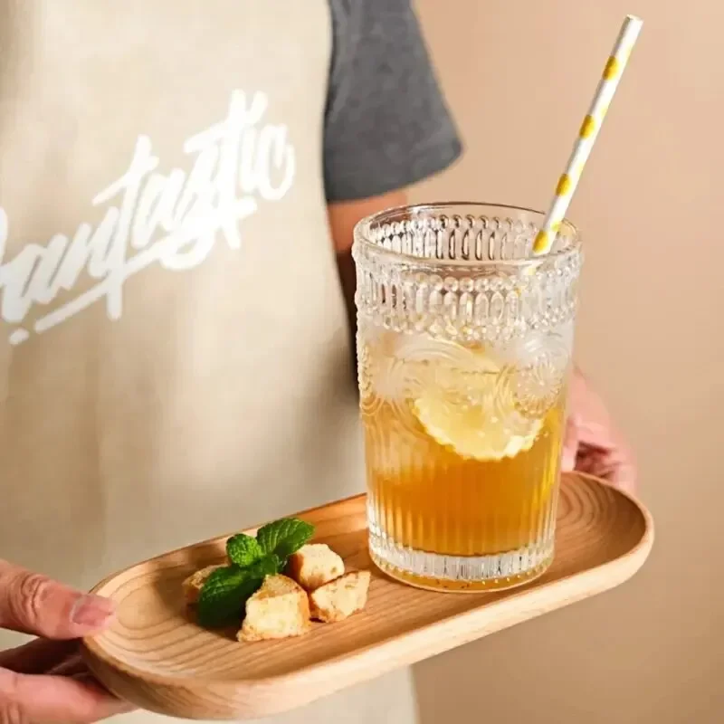 1PC Japanese-Style Tableware Solid Wood Dessert Plate Wooden Tray Snack Plate Fruit Plate Beech Oval Tray Cup Pad Coaster Plate